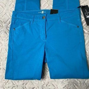 Luisa Cerano Bright Blue Skinny  Trouses NWT Sz 6